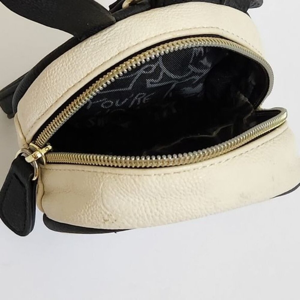 Betsey Johnson Coin Purse Wristlet/Wallet Black/White Puppy Face - Picture 6 of 8